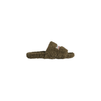 Balenciaga Furry Slide - Olive