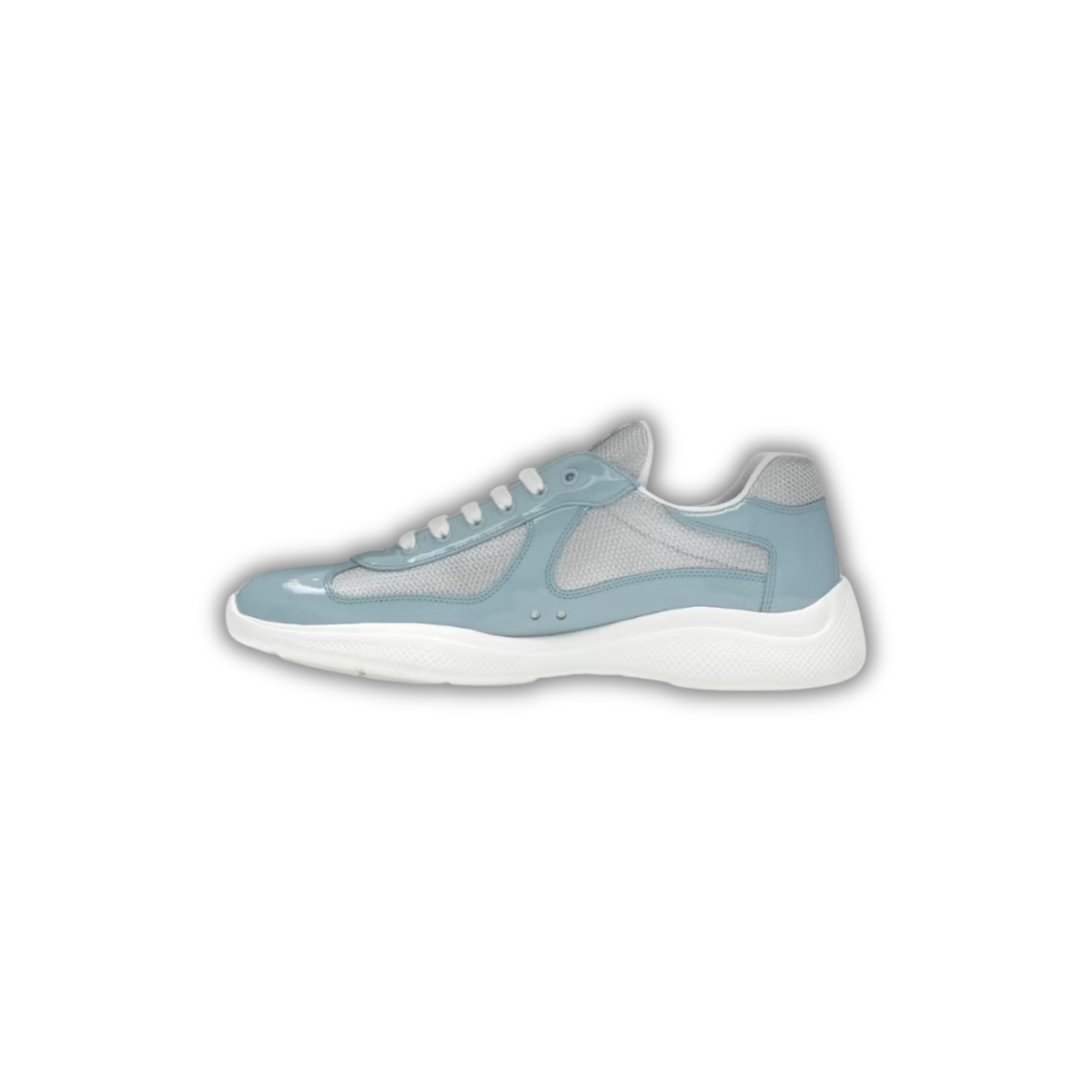 Prada Cup - Light Blue Mesh & Patent