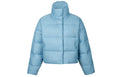 ALO Solid – ColorStand – CollarWarmAdjustableDrawstringLong – SleevePuffer Jacket Women's – Sky Blue