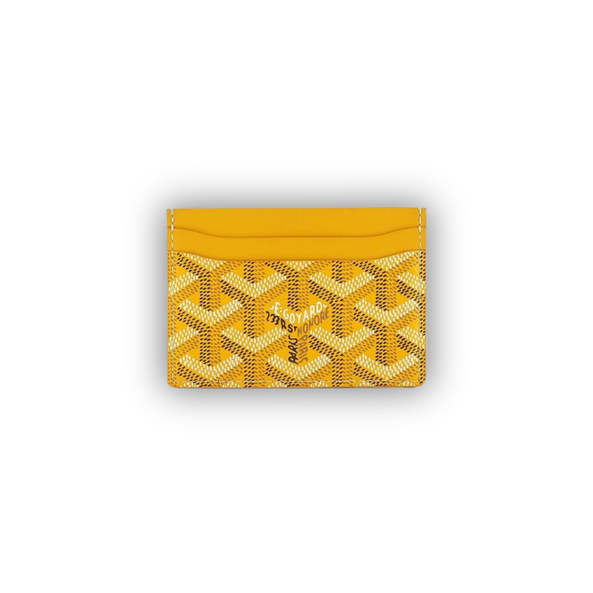 Goyard Saint Sulpice Card Holder mustard yellow