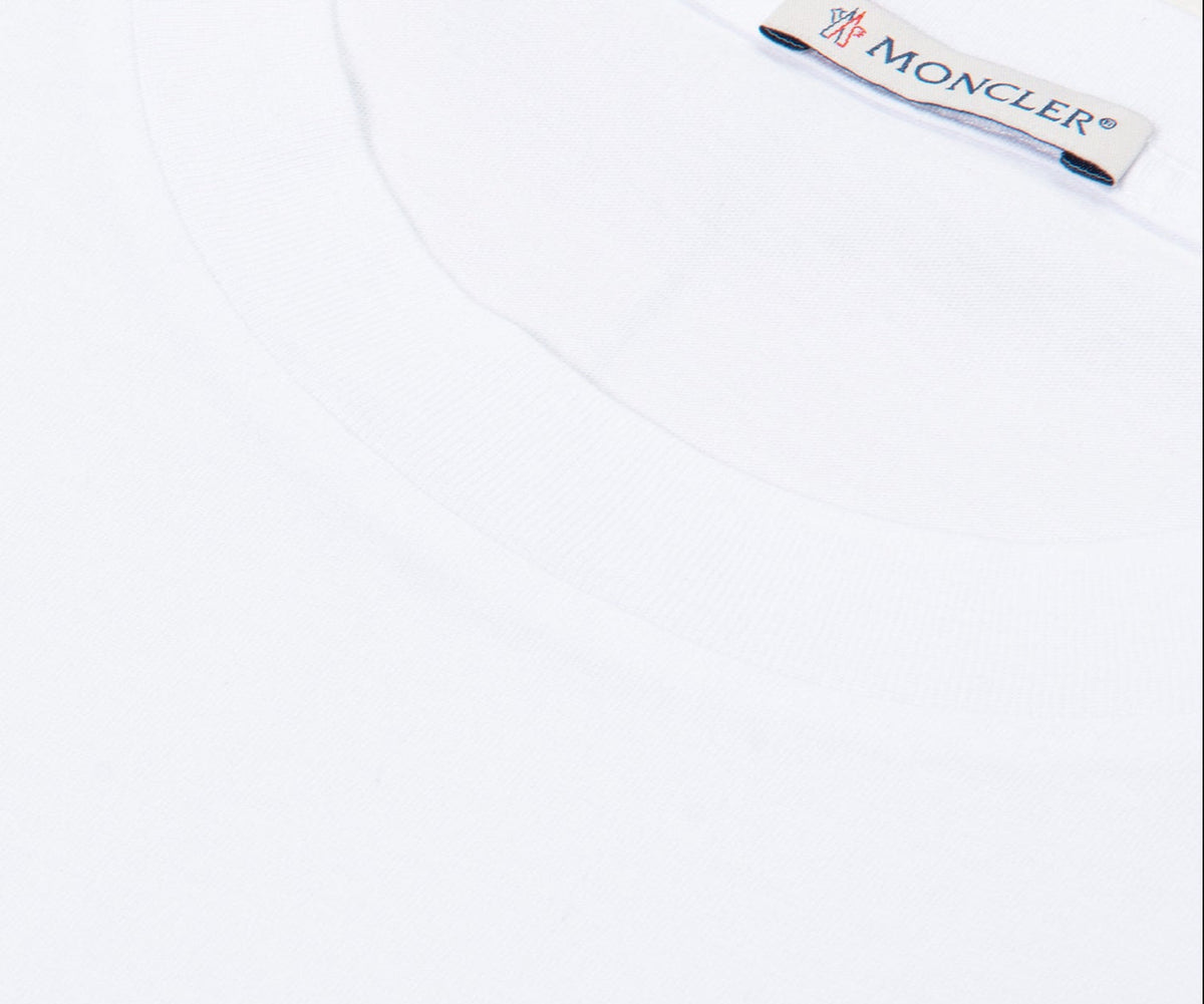 Moncler White Classic T-Shirt