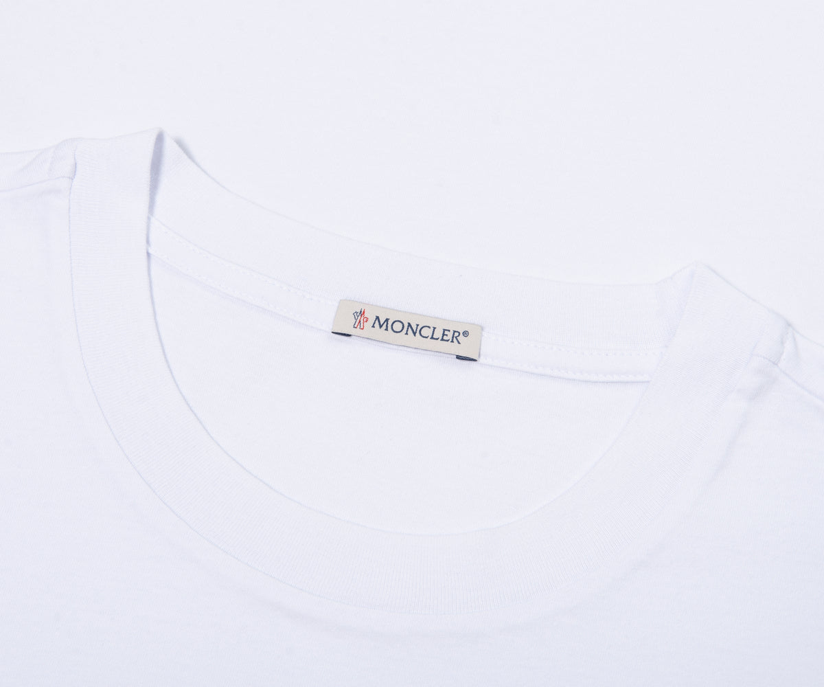 Moncler White Classic T-Shirt