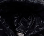 Moncler Navy Padded Wool Zip-Up Hoodie
