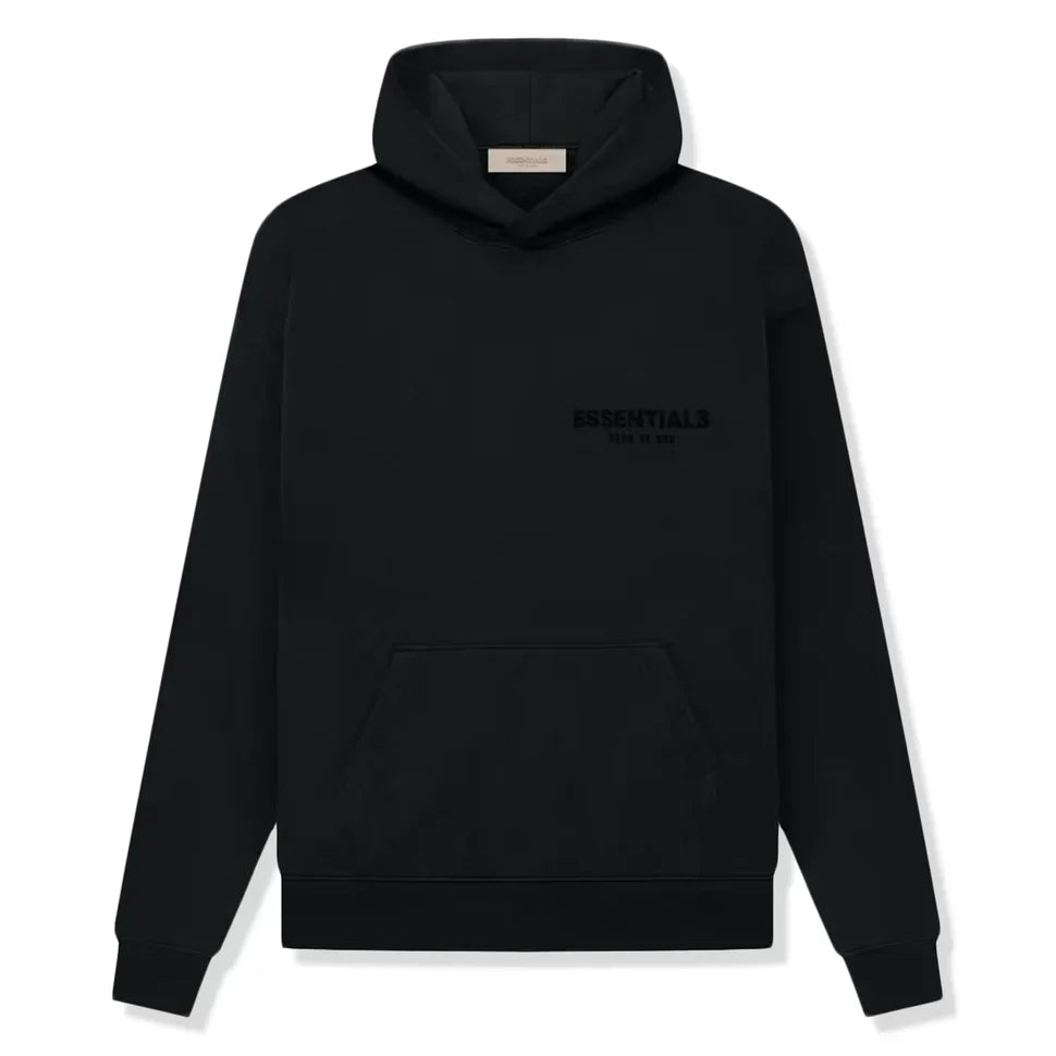 FEAR OF GOD ESSENTIALS BLACK HOODIE (SS22)
