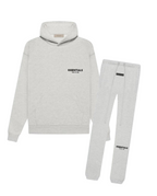 FEAR OF GOD ESSENTIALS LIGHT HEATHER OATMEAL TRACKSUIT (SS22)