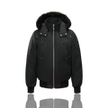 Moose Knuckles Black Ballistic Bomber Jacket