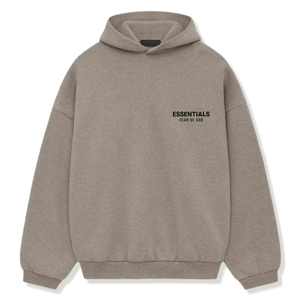 Fear Of God Essentials Fleece Heather Grey Hoodie (FW24)