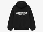 FEAR OF GOD ESSENTIALS BLACK HOODIE (FW24)
