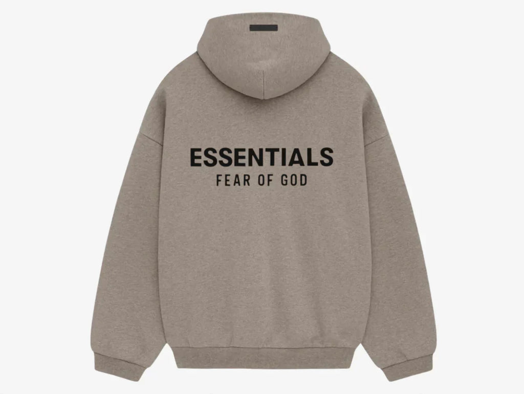 FEAR OF GOD ESSENTIALS HEATHER GREY HOODIE (FW24)
