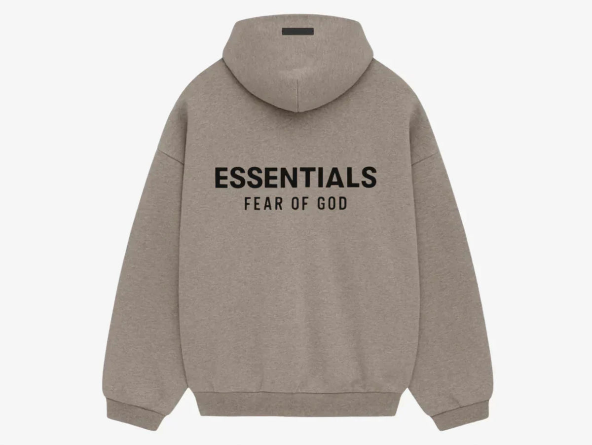 FEAR OF GOD ESSENTIALS HEATHER GREY HOODIE (FW24)