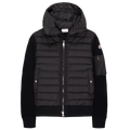 Moncler Black Hybrid Full Zip Hooded Jacket