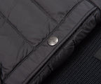 Moncler Black Hybrid Full Zip Hooded Jacket