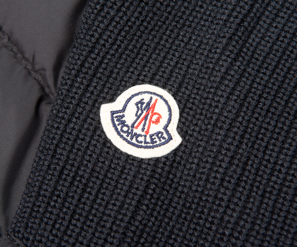 Moncler Black Hybrid Full Zip Hooded Jacket